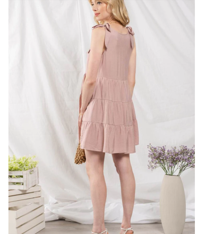 Blu Pepper Tie strap mini dress