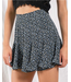 Blu Pepper Pleated floral mini skort