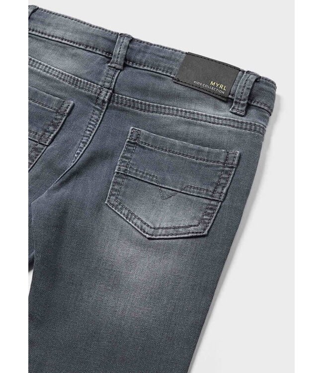 Mayoral Sustainable cotton slim fit trousers baby