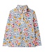 Joules Pip floral half zip sweatshirt