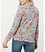 Joules Pip floral half zip sweatshirt