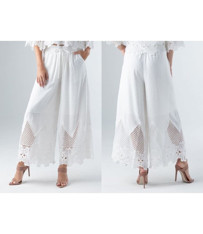 Miss Me Lace embroidered pants