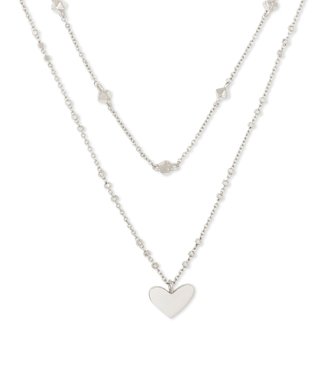 Ari Heart Pendant Necklace in Sterling Silver