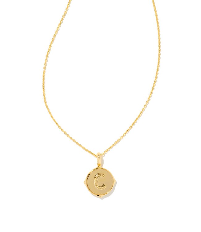 Kendra Scott Letter C Disc Pendant Necklace