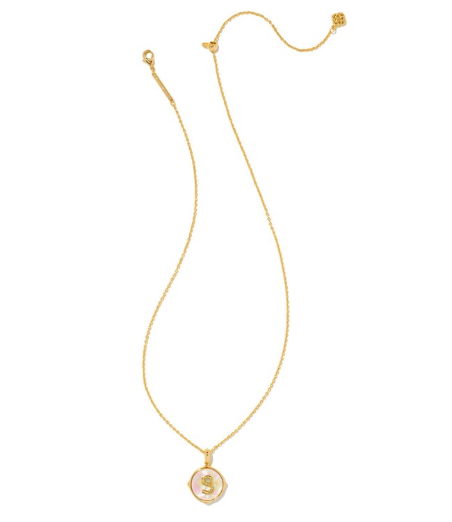 Kendra Scott Letter S disc pendant necklace