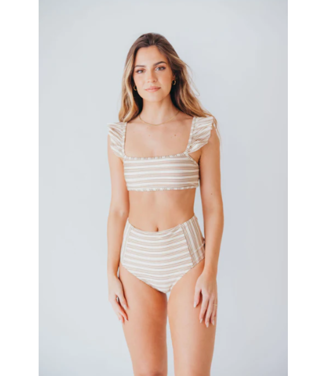 Rylee + Cru High waisted bikini bottom