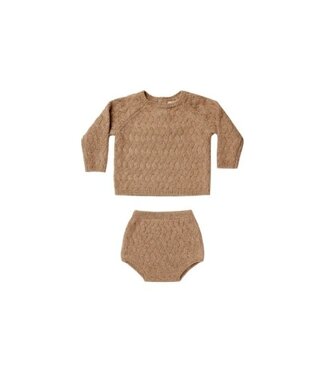 Quincy Mae Mira knit set -Heather Apricot