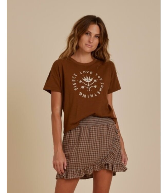 Rylee + Cru Boxy tee -Fierce