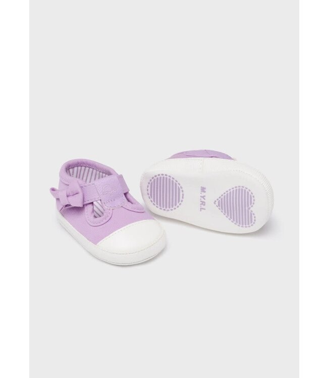 Mayoral T-Strap Canvas Shoes with Velcro Newborn