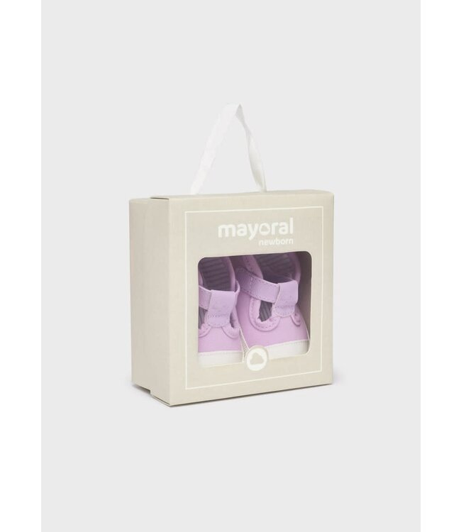 Mayoral T-Strap Canvas Shoes with Velcro Newborn