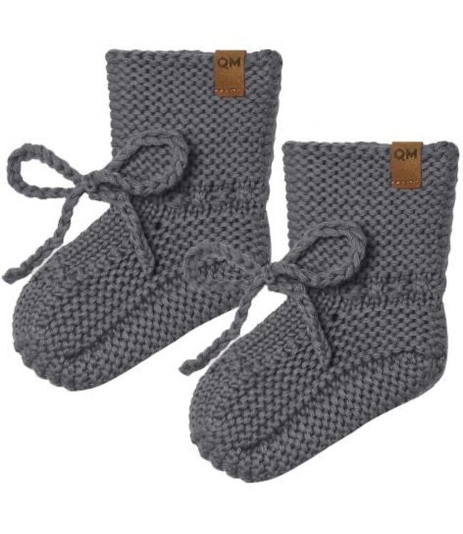 Quincy Mae Quincy Mae organic knit booties -size 0-6M