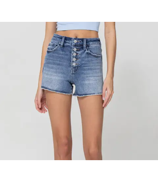 Vervet High rise stretch jean shorts