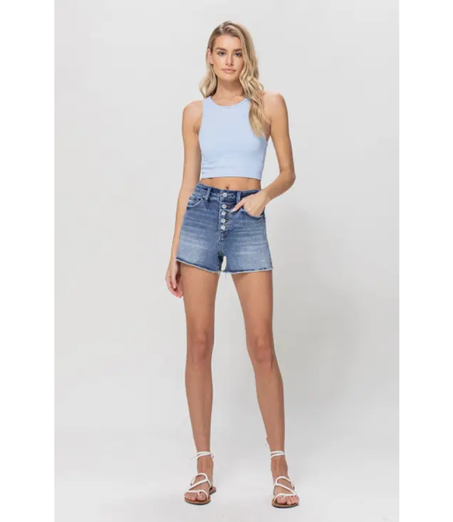 Vervet High rise stretch jean shorts
