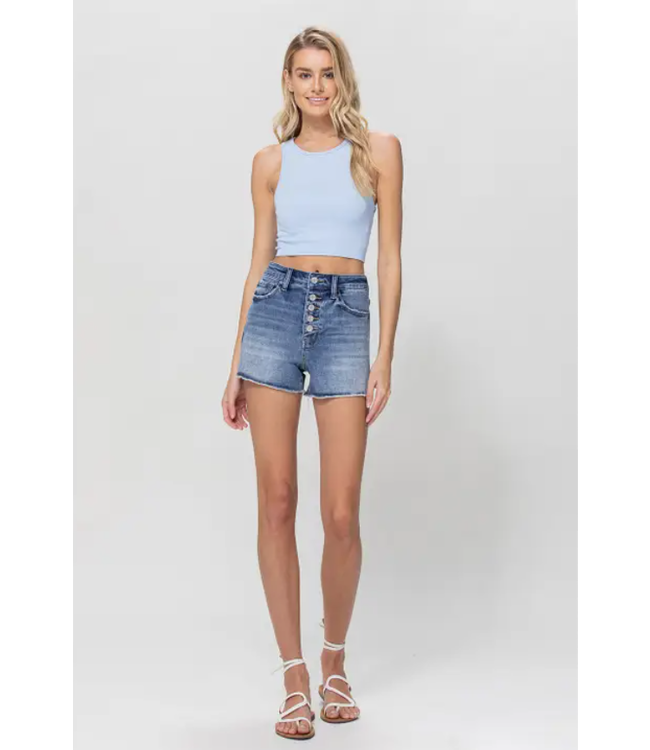 Vervet High rise stretch jean shorts
