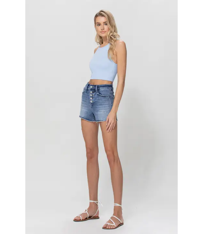Vervet High rise stretch jean shorts
