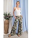 Camo print wide leg pants