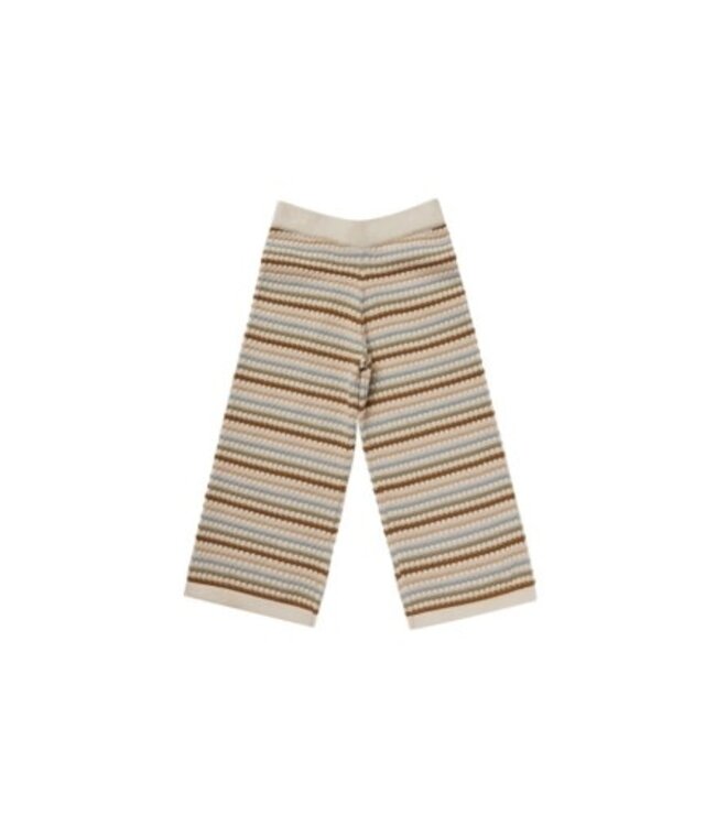 Rylee + Cru Knit wide leg pant | Honeycomb stripe