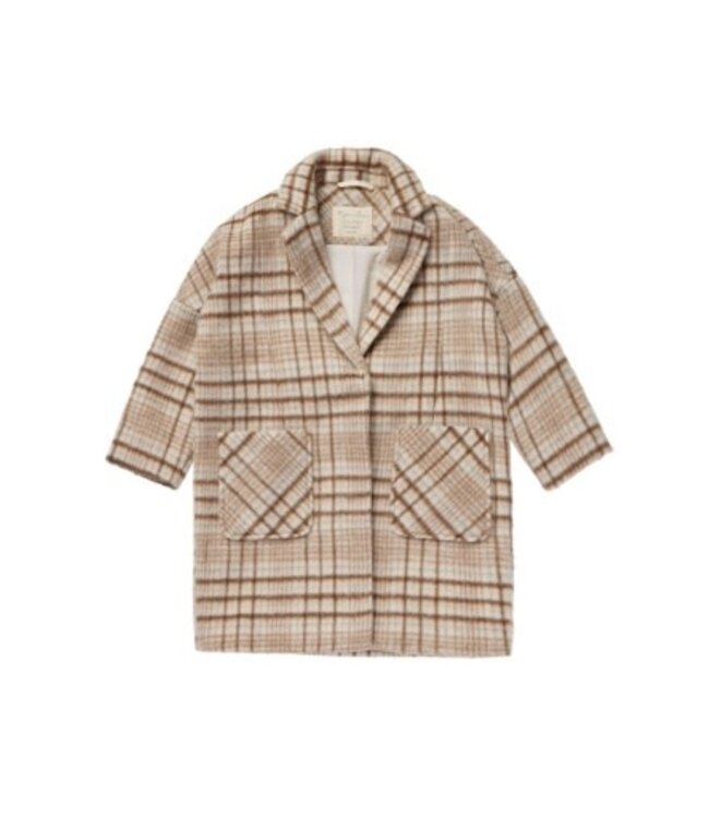 Rylee + Cru Longline coat || Rustic plaid