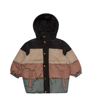 Rylee + Cru Puffer Jacket Color Block size 4-5Y