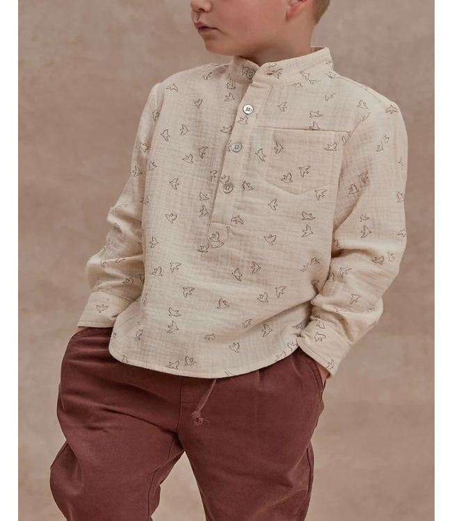 Rylee + Cru Rylee Cru long sleeve mason shirt -Flight size 6-12M