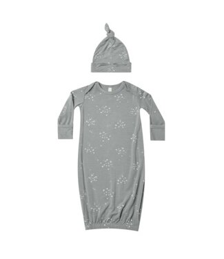 Quincy Mae Bamboo baby gown & hat
