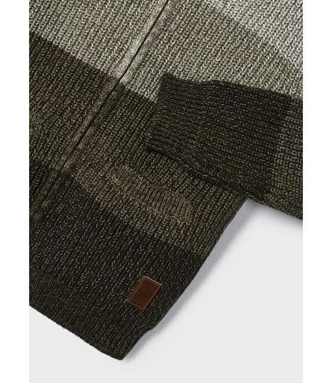 Mayoral Knit color block hooded sweater