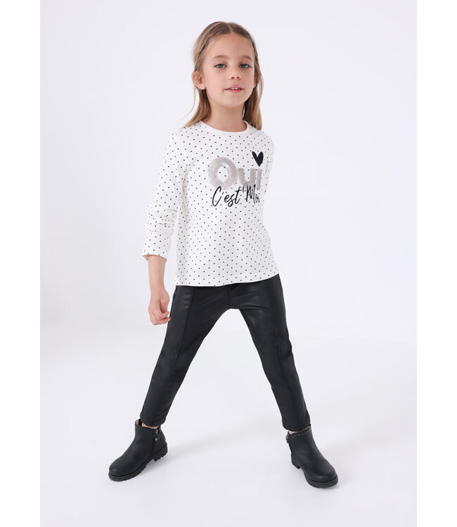 Mayoral Synthetic leather leggings