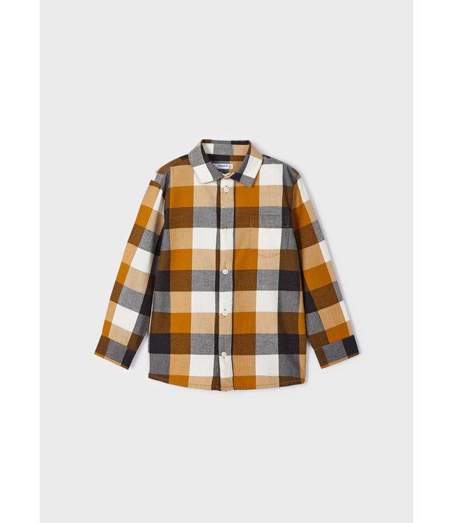 Mayoral Long sleeve checked shirt