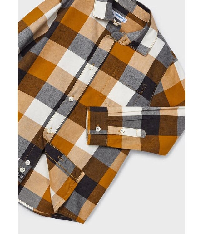 Mayoral Long sleeve checked shirt