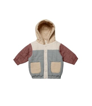 Quincy Mae Hooded woven jacket
