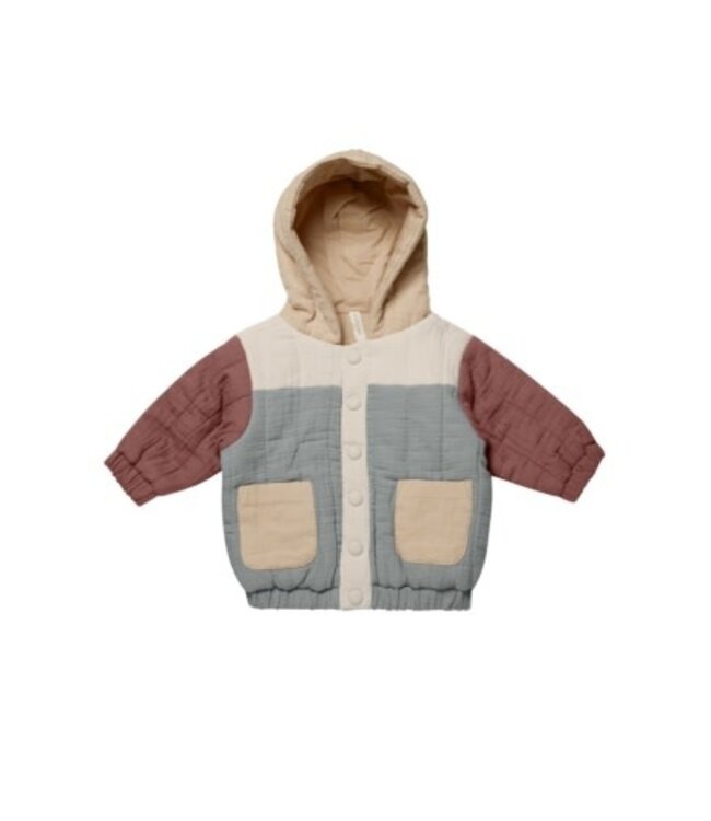 Quincy Mae Hooded woven jacket