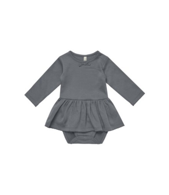 Quincy Mae Pointelle skirted bodysuit