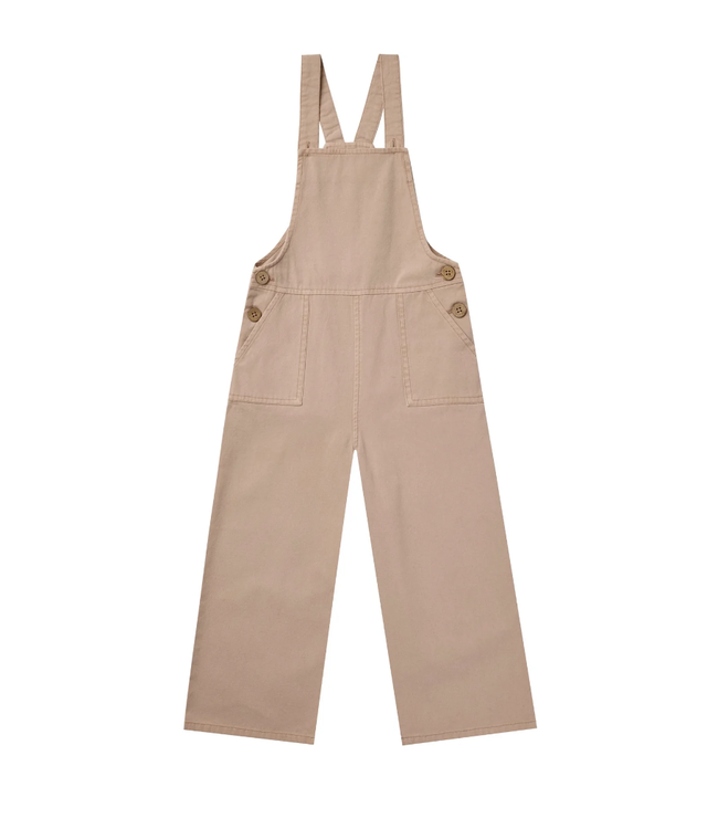 Rylee + Cru Wide leg overall in dusty blue -Size S