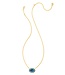 Kendra Scott Elisa crystal frame short pendant necklace
