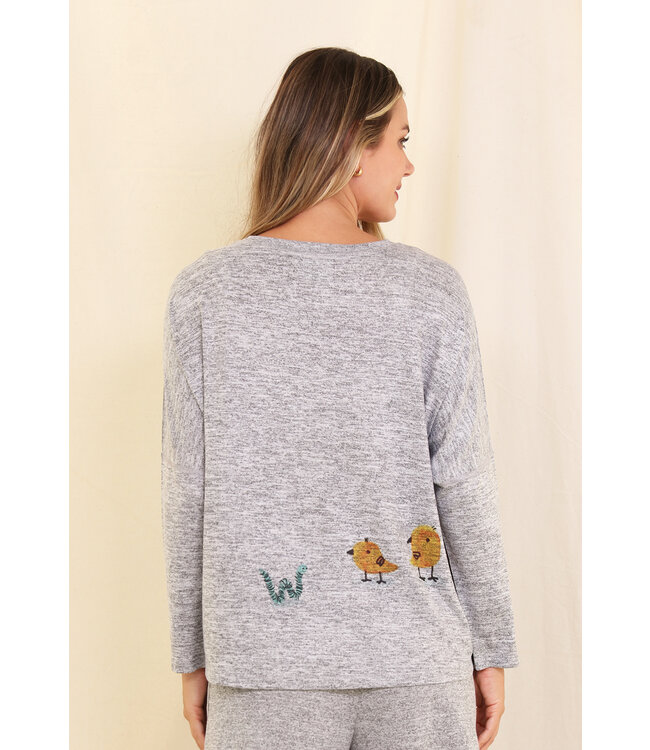 Inoah Long sleeve crew neck top