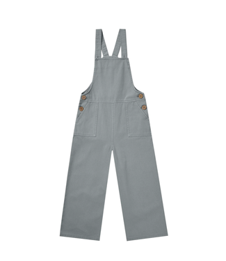 Rylee + Cru Wide leg overall in dusty blue -Size 4-5Y