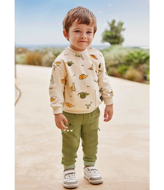 Mayoral Knit dino pants