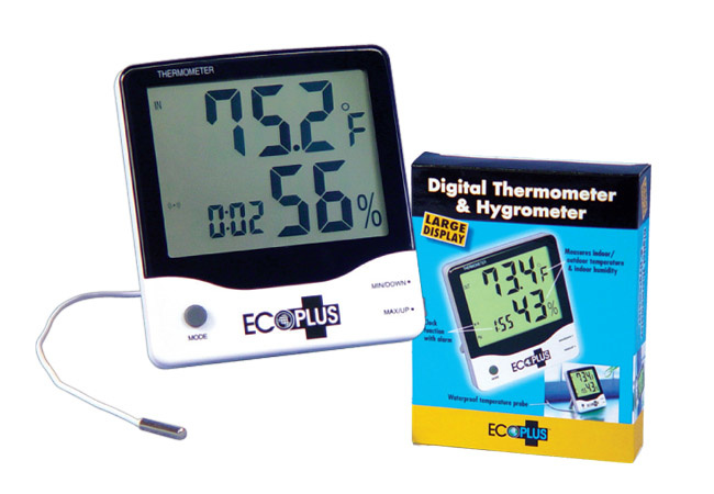 Grower's Edge - Large Display Thermometer / Hygrometer