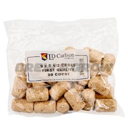 Corks 9 X 1 1/2  (38 X2 3mm) - 30/BAG