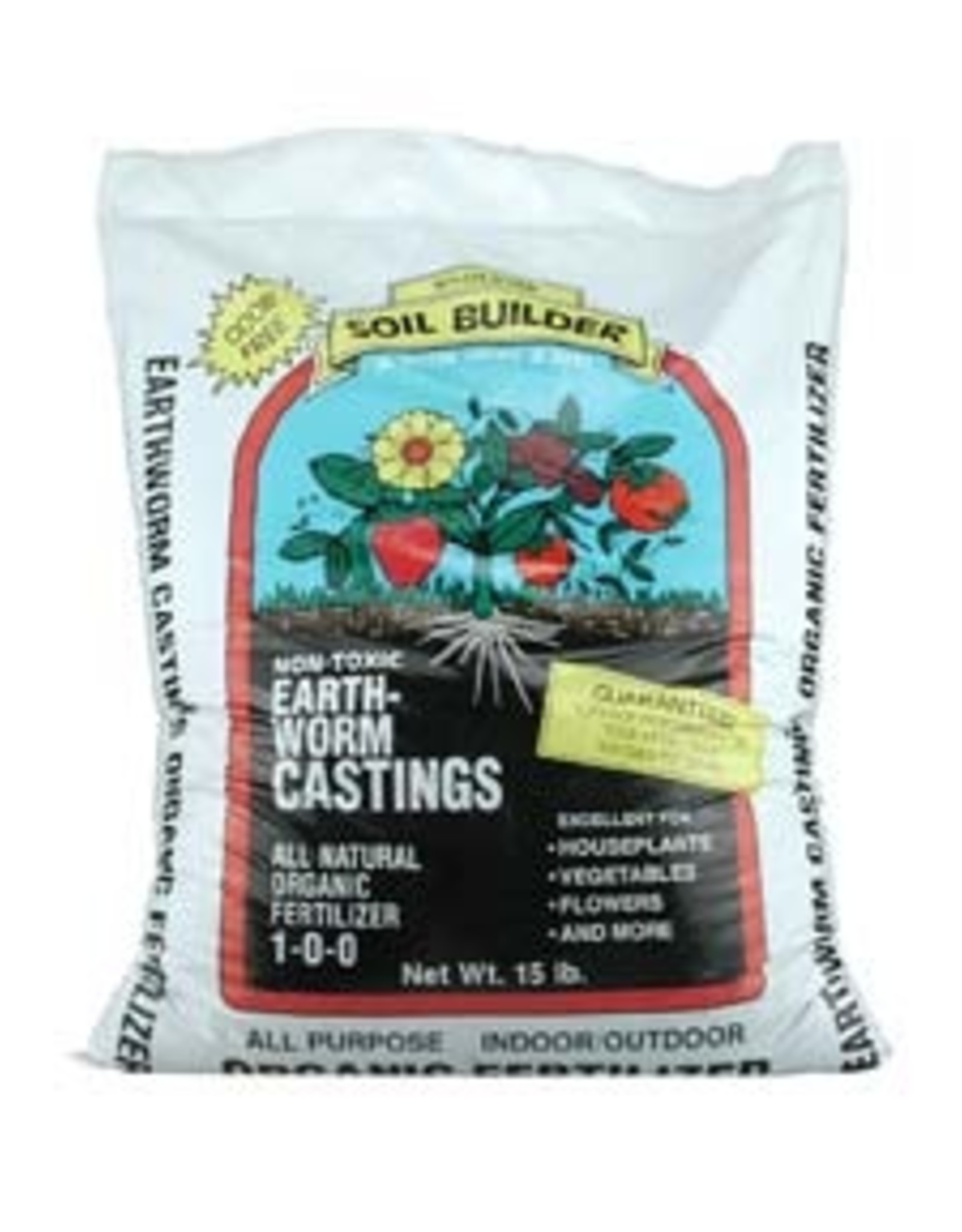 Wiggle Worm Wiggle Worm Soil Builder Earth Worm Castings 15 Lb