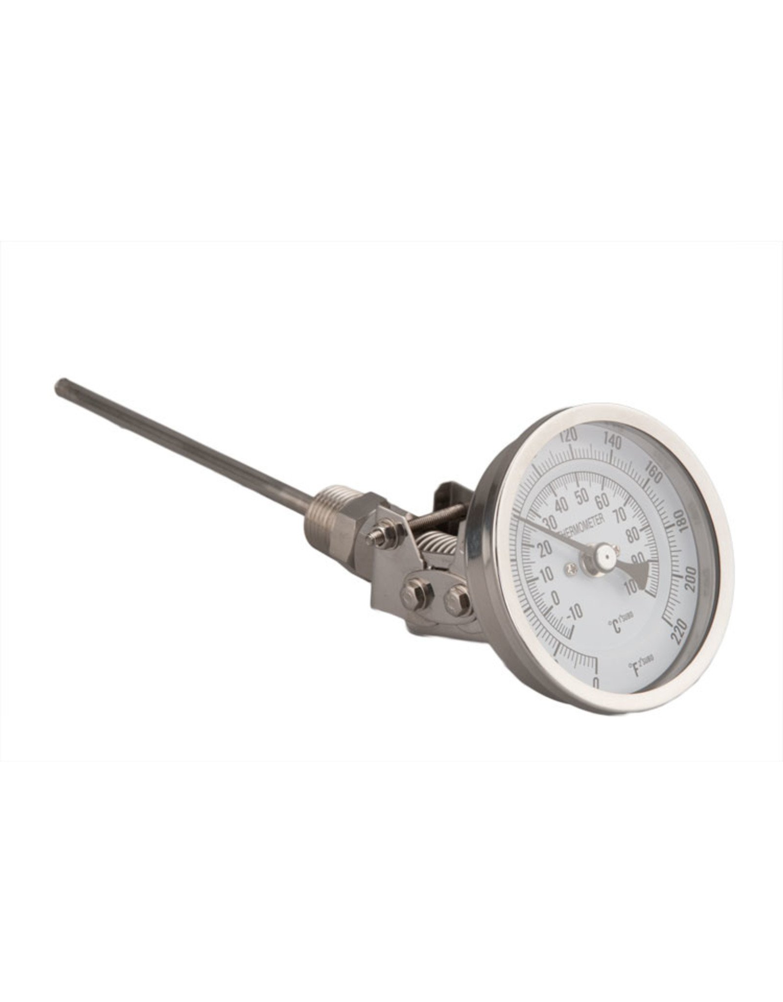 Thermometer Adjustable - 4" Probe 1/2" NPT