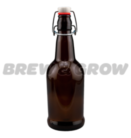 Bottle Flip-Top 16 oz  AMBER (12/cs)