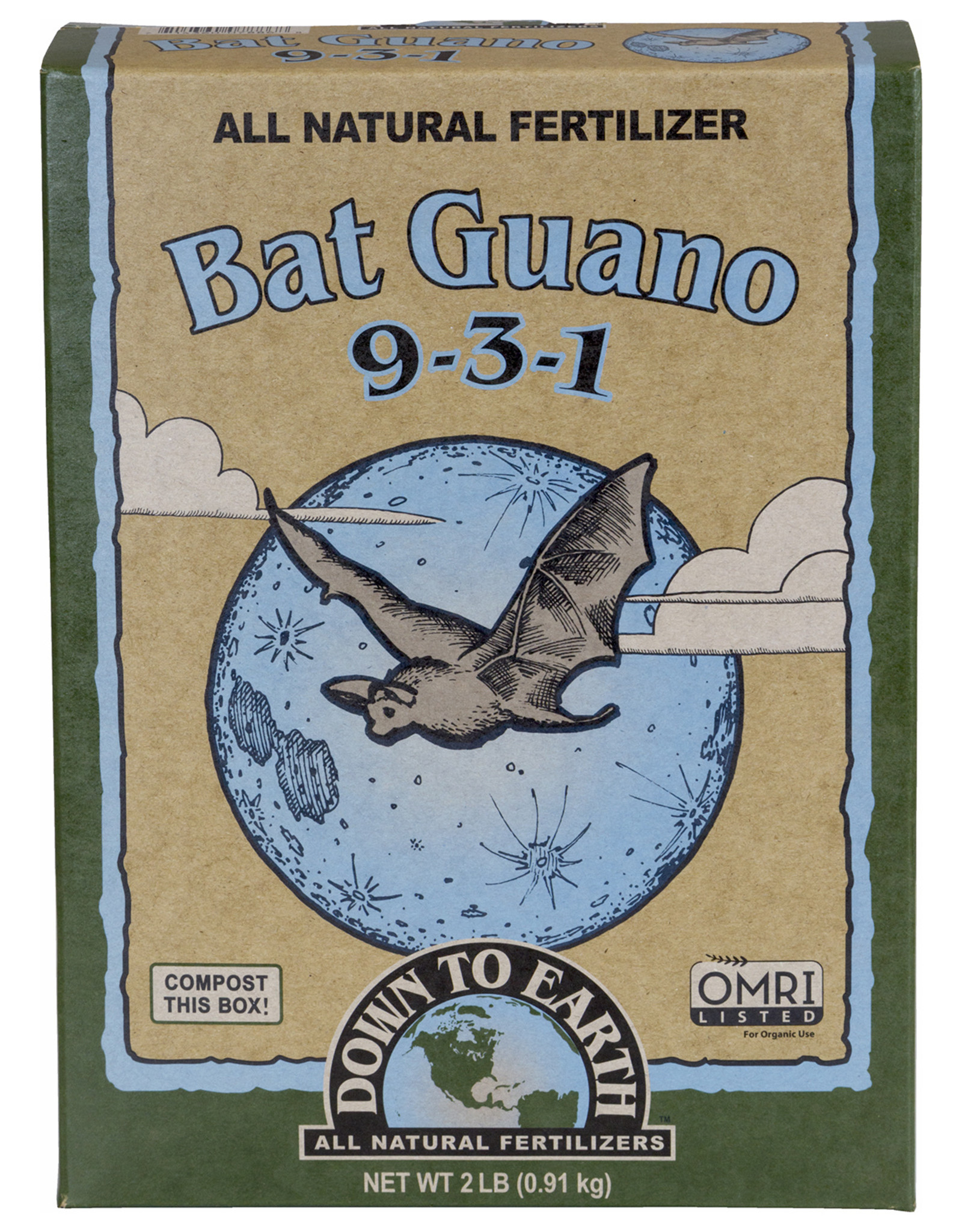 Down To Earth Down To Earth Bat Guano (7-3-1) - 2 lb