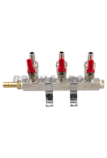 Air Distributor - 3-Way w/ 5/16" Barb