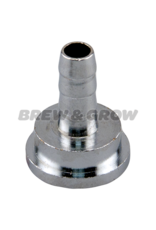 Tailpiece Stainless Steel 1/4" Barb (Fits 3/16" Tubing)