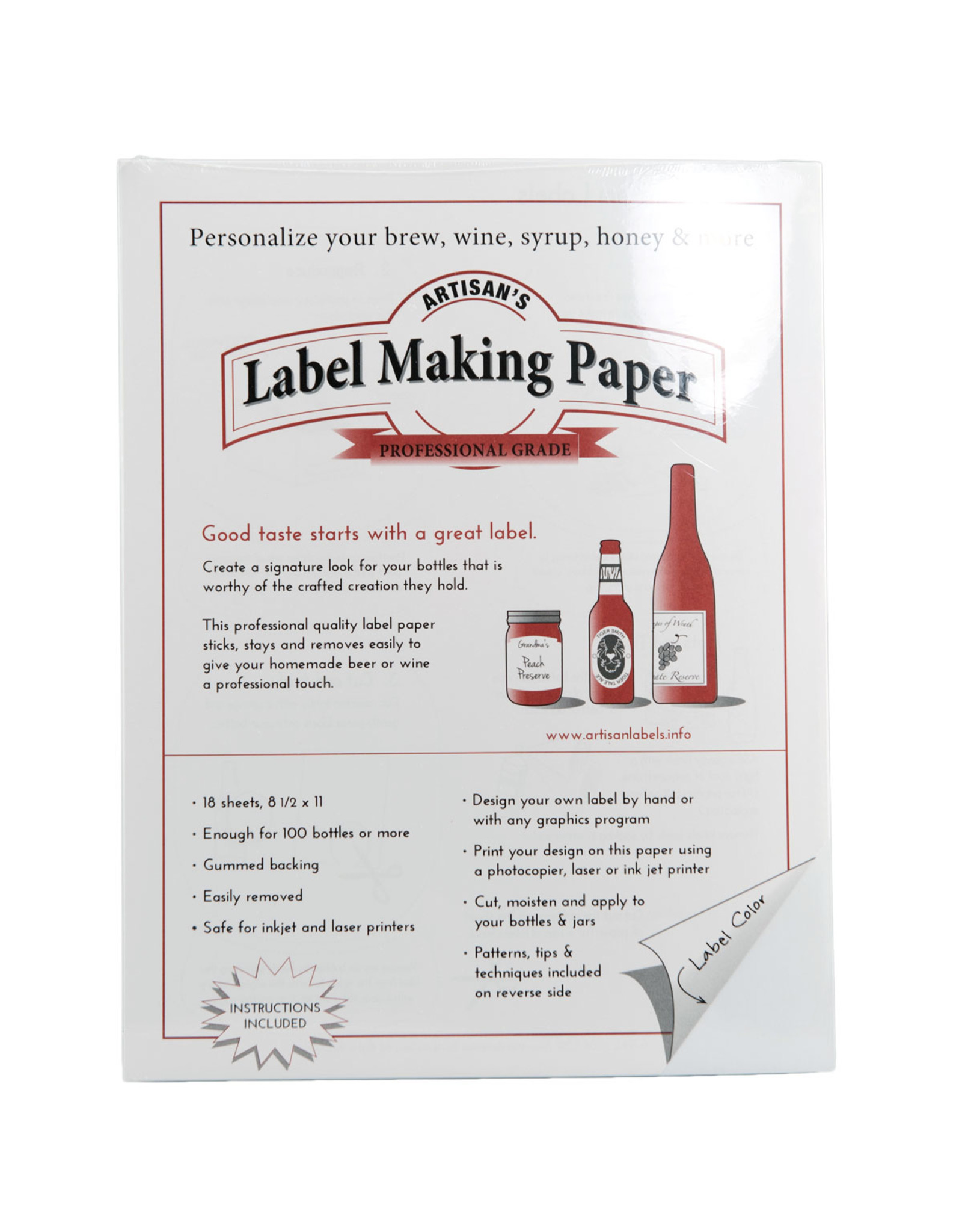Label Paper - White