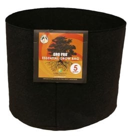 Gro Pro Gro Pro Essential Round Fabric Pot - Black 5 Gallon
