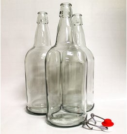 Bottle Clear Flip-Top 1 L (12/cs)