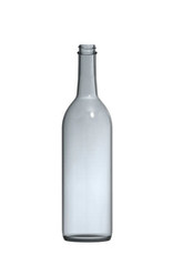 Wine Bottle 750mL Screw Top Clear Bordeaux 12/CS