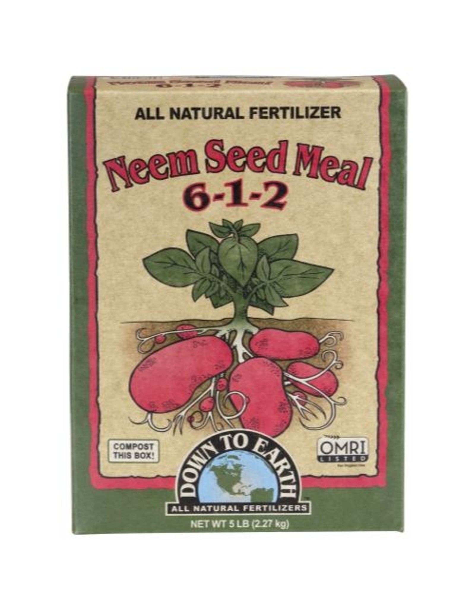 Down To Earth Down to Earth Neem Seed Meal 5lb